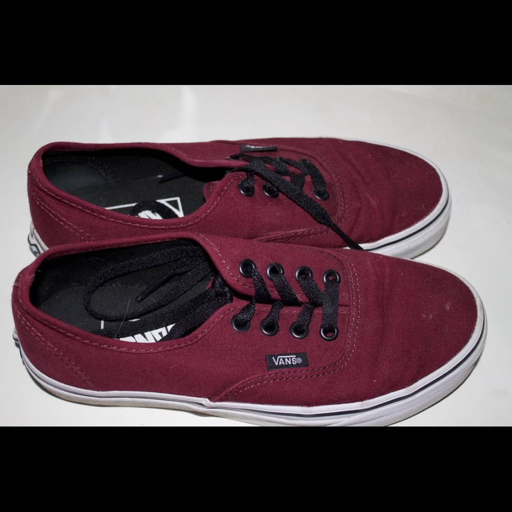 Authentic Style Maroon Vans